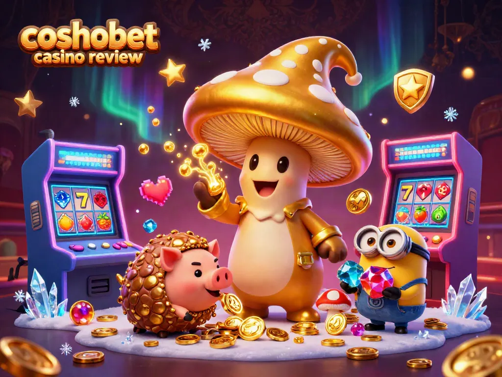 Experience the excitement of the cosmobet casino review with vibrant characters and casino elements.