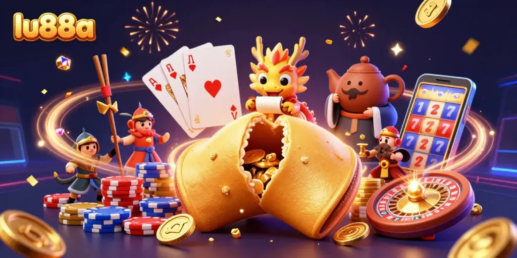 Experience thrilling gameplay with lu88a's magical casino fun featuring fortune cookies and vibrant game elements