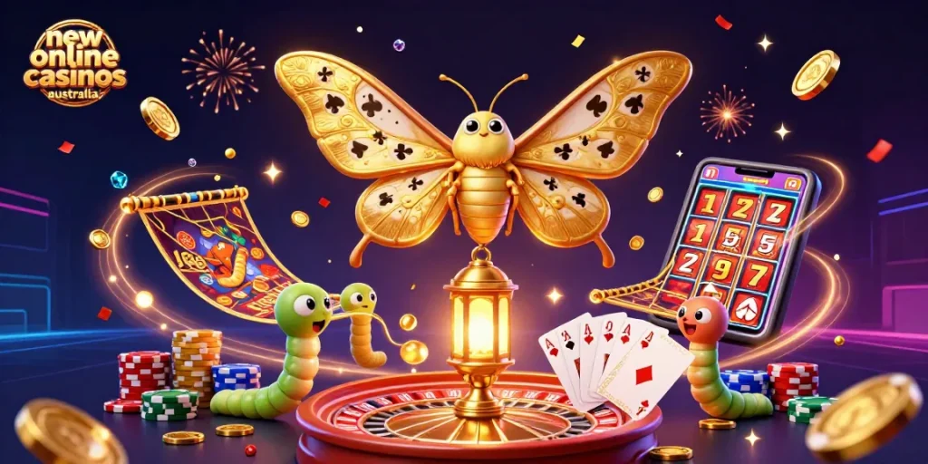 Experience the thrill of new online casinos Australia with vibrant 3D casino elements.